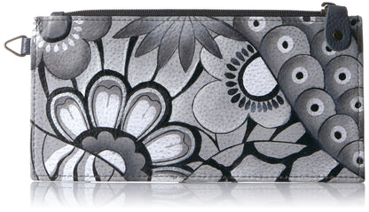 HOTAnna by Anuschka Women's Hand Painted Genuine Leather Organizer Wallet | Hand Painted