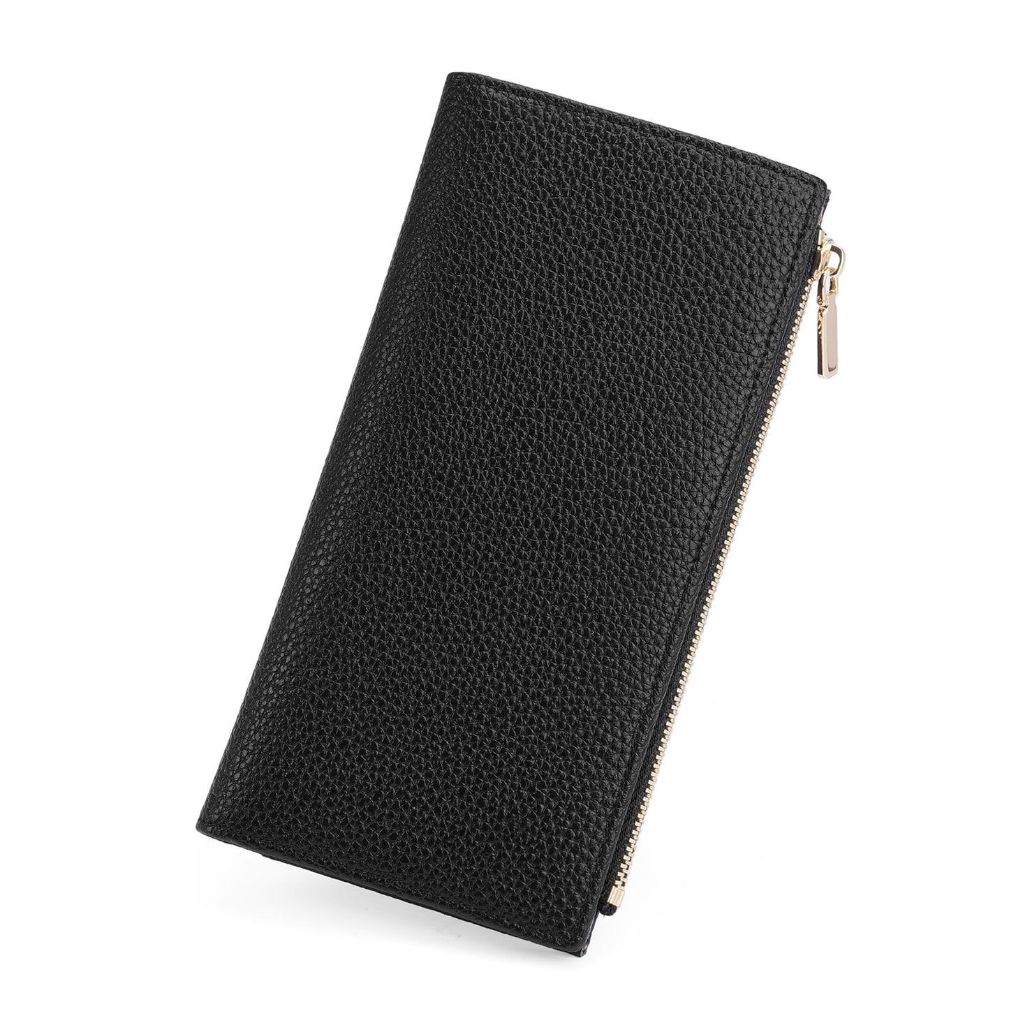 HOTGOIACII Womens Wallet Kiss Lock Bifold Leather Wallets for Women Green | Vintage Wallet for Women,Ladies Clutch Purse,Women's Card Holder Wallet with Zipper