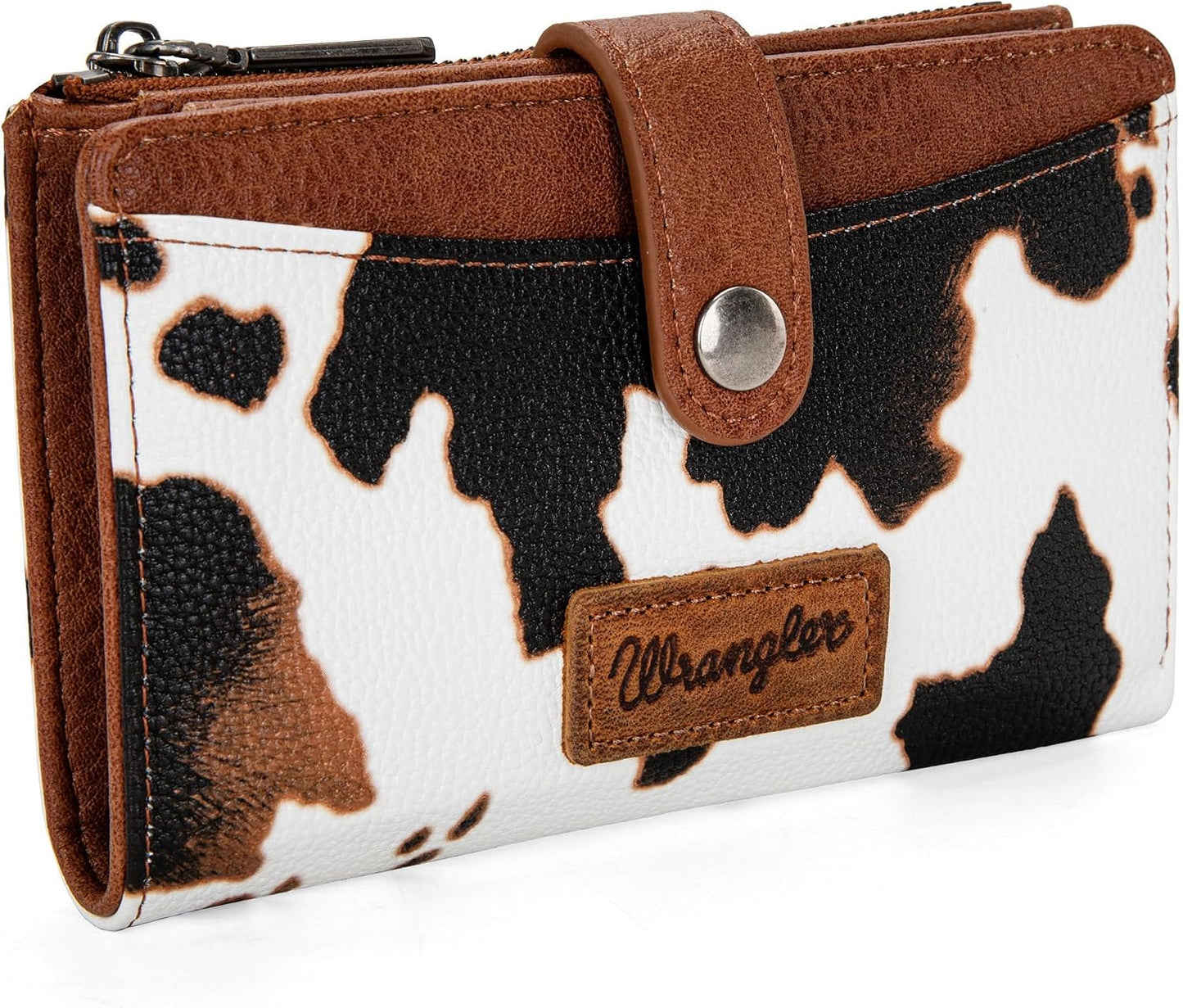 HOTWrangler Wallet for Women Bifold Card Holder with Zipper and ID Window