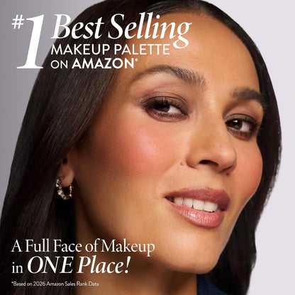 HOTLAURA GELLER NEW YORK Best of the Best Baked Palette – 7-in-1 Full Face Palette – Bronzer, Blush, 2 Highlighters & 3 Eyeshadows – Crease-Proof, Handmade in Italy – Travel-Friendly