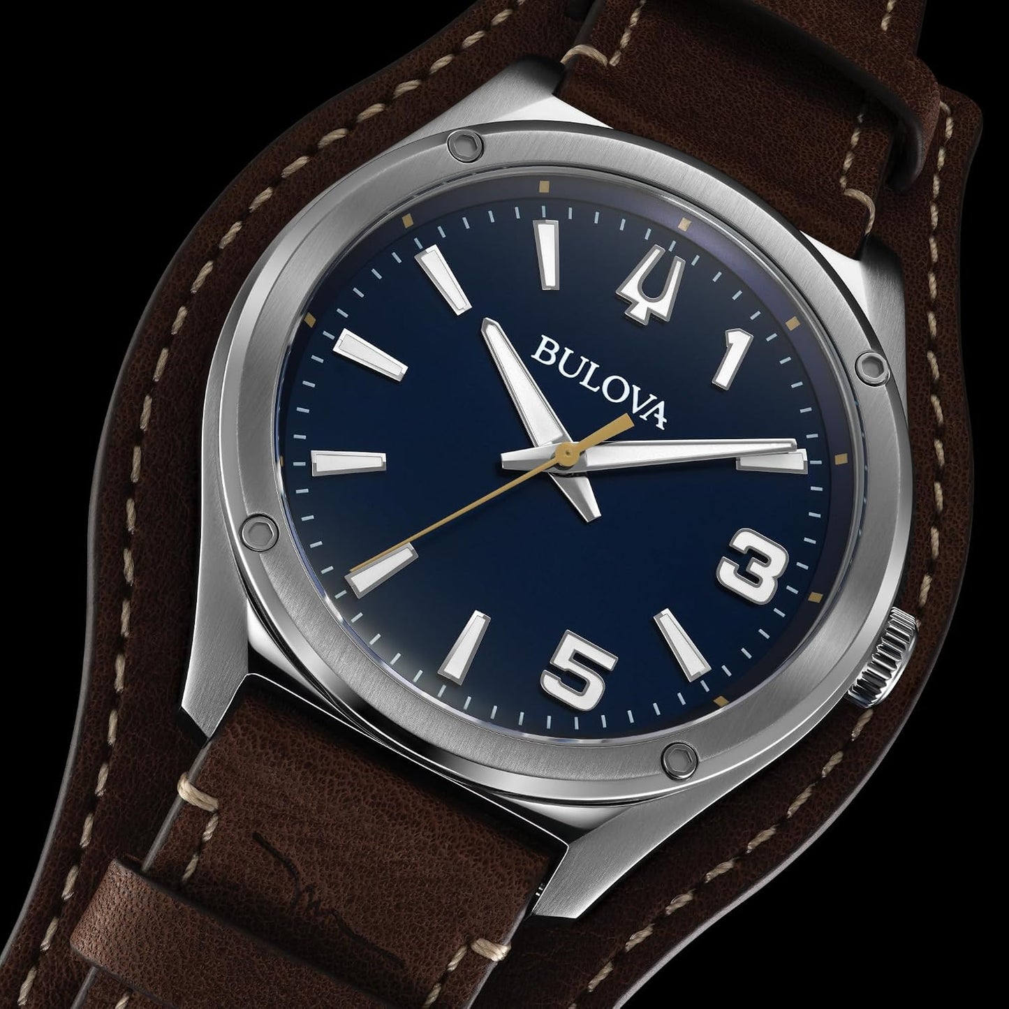 HOTBulova Marc Anthony Sport Strap Quartz Watch, Stainless Steel, Sapphire Crystal