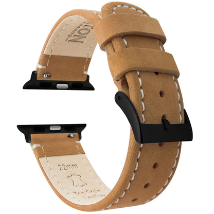 HOTBARTON WATCH BANDS - Top Grain Leather Watch Bands Compatible with Apple Watch Models - 1, 2, 3, 4, 5, 6, 7, 8, 9, 10, SE, Ultra & Ultra 2