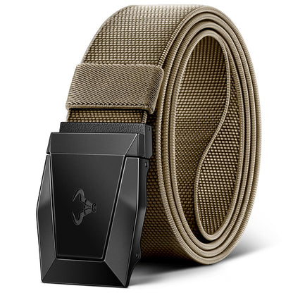 HOTBULLIANT Stretch Tactical Web Belt For Men-Trimmable 1.5"-Adjustable Fit | Smooth Sliding | Adjustable for Precise Fit | Tailored Size | Rugged Nylon for Heavy Duty, Hiking, Hunting