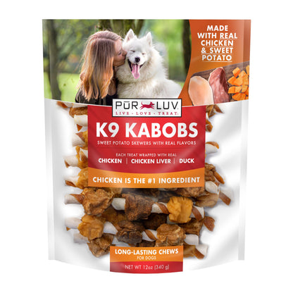 HOTPur Luv Chicken Jerky Dog Treats, Made with 100% Real Chicken Breast, 16 Ounces, Healthy, Easily Digestible, Long-Lasting, High Protein, Satisfies Dog's Urge to Chew
