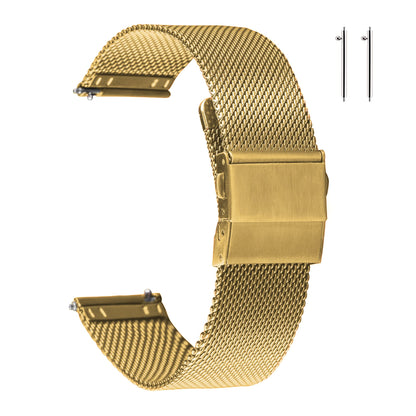 HOTEACHE Stainless Steel Mesh Watch Band for Men Women, Quick Release Mesh Watch Straps 12mm 14mm 16mm 18mm 20mm 22mm