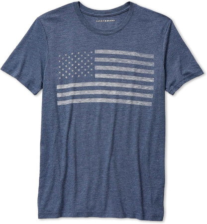 HOTLucky Brand USA Flag Graphic Tee