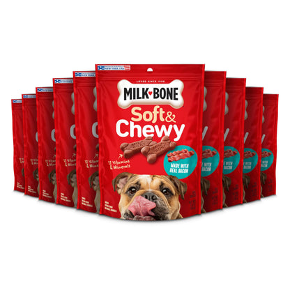 HOTMilk-Bone Soft & Chewy Mini's Dog Training Treats, 18 oz Canister | Made with real chicken breast, small dog treats for training and rewarding, 18% protein, fortified with vitamins and minerals