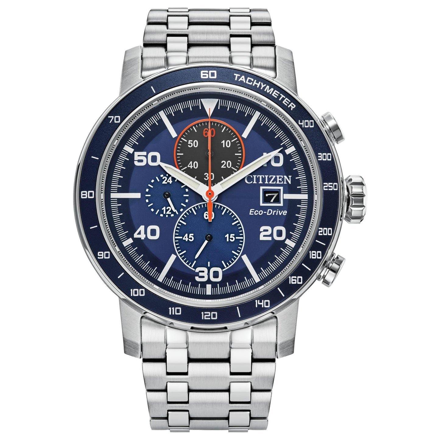 HOTCitizen Men's Eco-Drive Weekender Brycen Chronograph Watch Stainless Steel Case