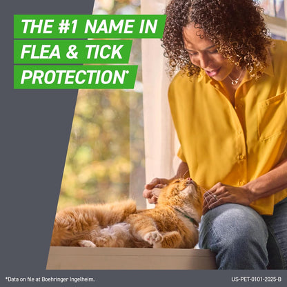 HOTFRONTLINE Plus Flea & Tick Spot Treatment for Cat & Kitten (Green) Count of 6 | #1 name in flea and tick protection,¹ kills fleas, ticks & chewing lice, waterproof 24 hr, monthly application