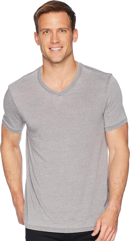 HOTLucky Brand Men's Venice Burnout V Neck Tee