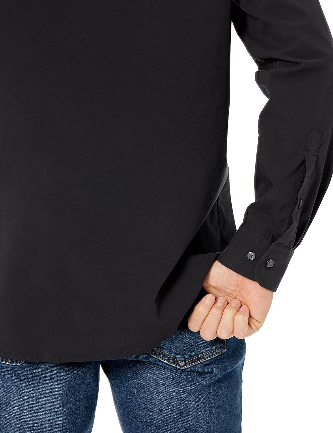 HOTAmazon Essentials Men's Regular-Fit Long-Sleeve Casual Poplin Shirt, Button Front, Business Casual, Collared