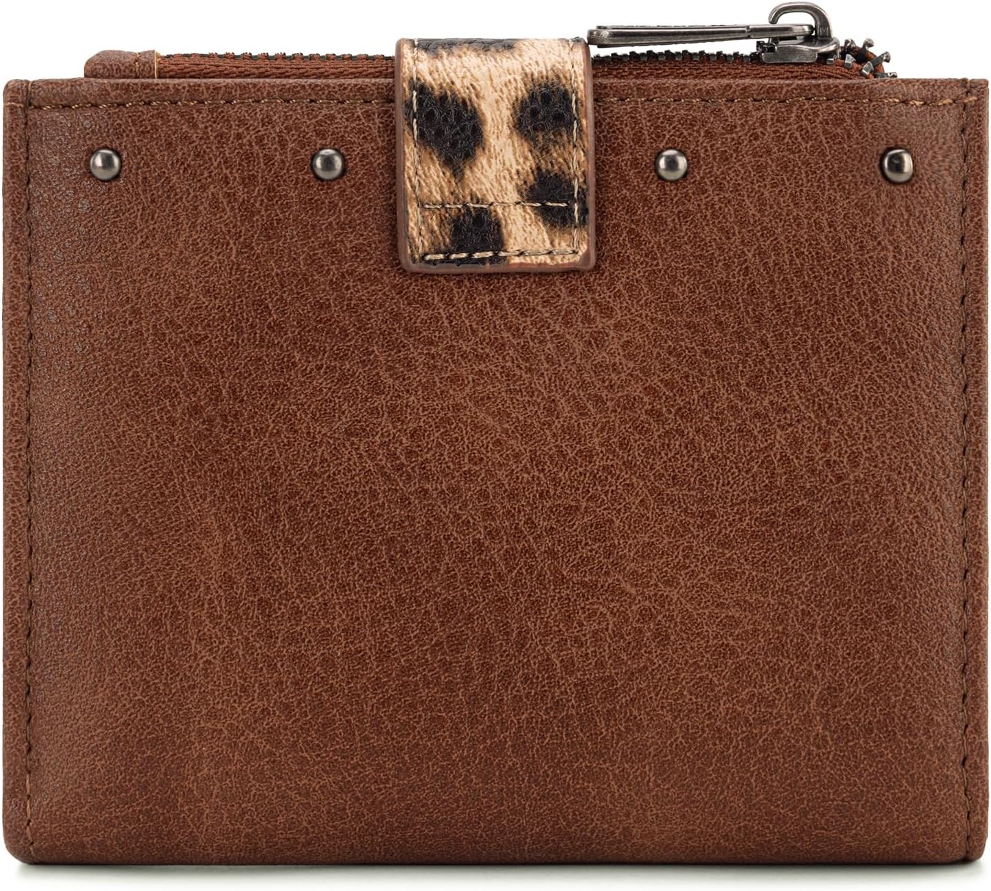 HOTMontana West X Wrangler Small Womens Wallet Leopard Print Women's Wallets, Card Cases & Money Organizers Small Bifold Card Wallet with Removable ID Window