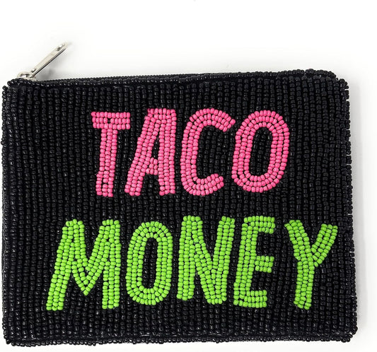 HOTTaco Money Coin Purse Pouch, Small Wallets for Her, Gift Card Pouch, Birthday Gifts, Taco Lover Must Have, Small Pouch