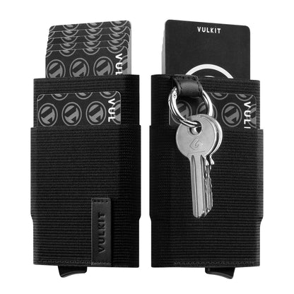 HOTVULKIT Pop up Wallet for Women with Keychain, RFID Blocking Minimalist Slim Credit Card Holder for Gift Black