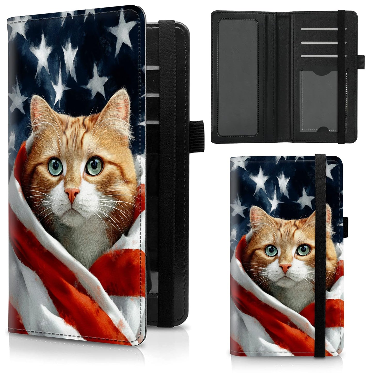 HOTCheckbook Cover for Duplicate Checks,Slim Durable RFID Blocking Checkbook Credit Card Holder for Personal and Business Checks-Cute Dog Paws