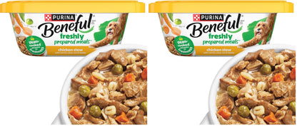 HOTPurina Beneful Gravy Wet Dog Food Variety Pack, Prepared Meals Stew - (12) 10 oz. Tubs