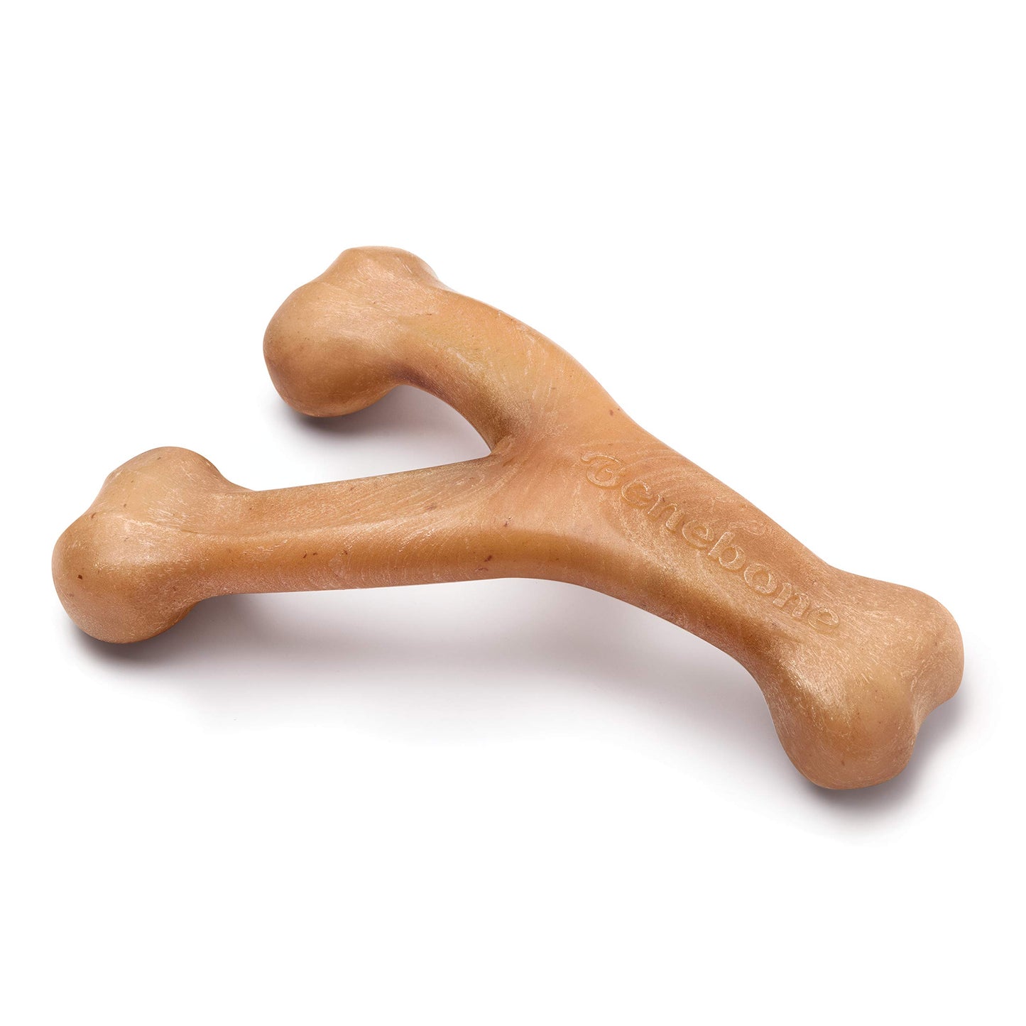 HOTBenebone Wishbone Durable Dog Chew Toy for Aggressive Chewers, Real Bacon, Made in USA, Medium