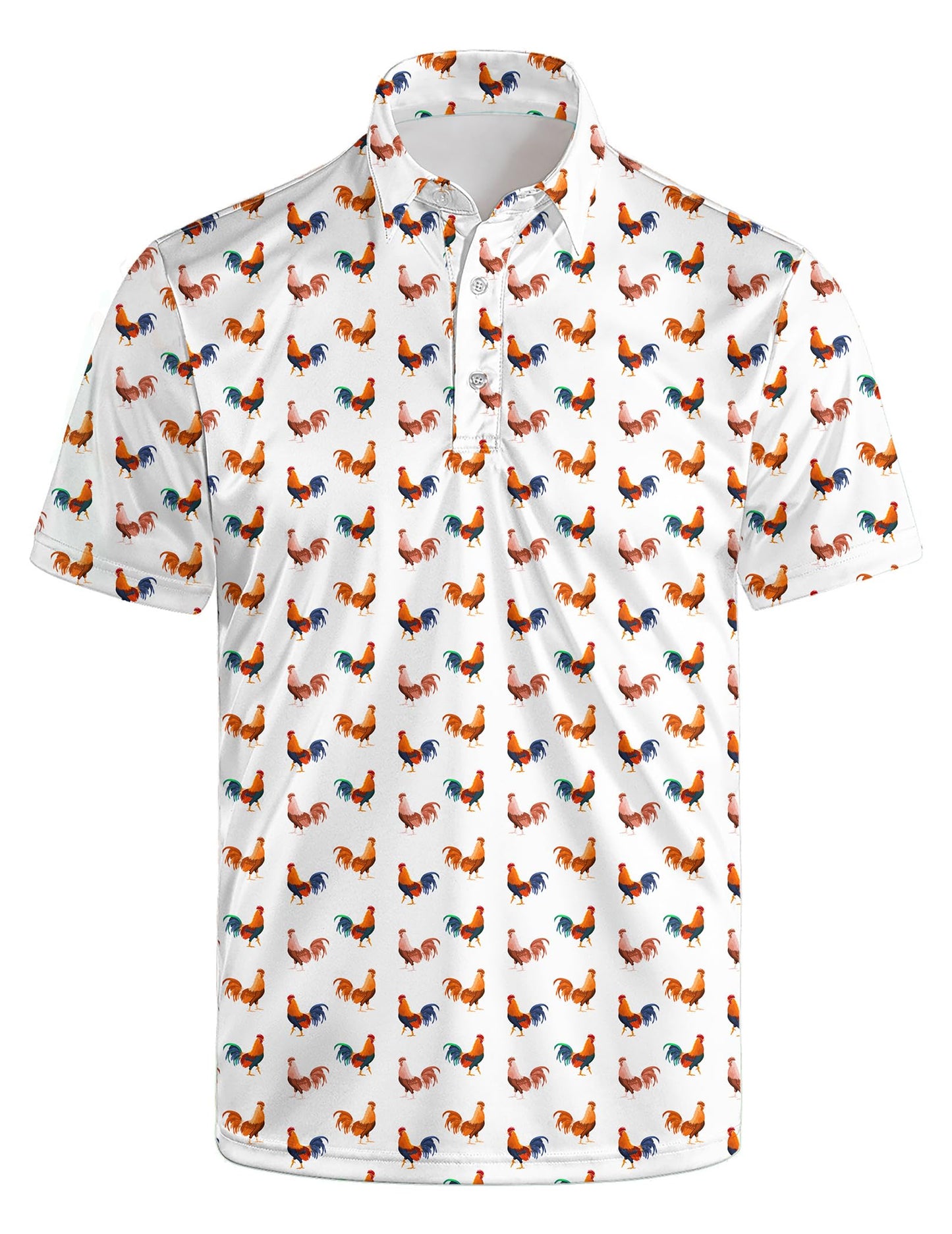 HOTGolf Polos for Men Funny Moisture Wicking Golf Shirts Performance Quick-Dry Polo Shirts Short Sleeve
