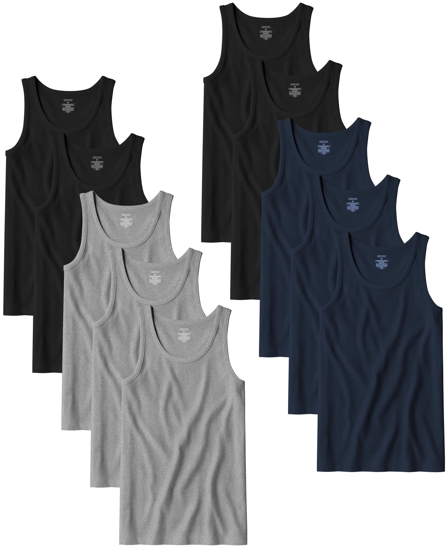 HOTAndrew Scott Men's A Shirt Tanks | Cotton Tank Top Athletic Undershirts | Multi Packs & Colors