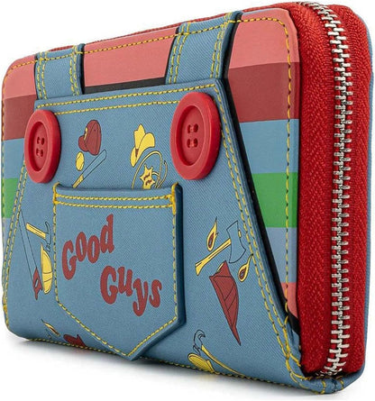 HOTLoungefly Childs Play Chucky Good Guys Doll Cosplay Zip Around Wallet Licensed