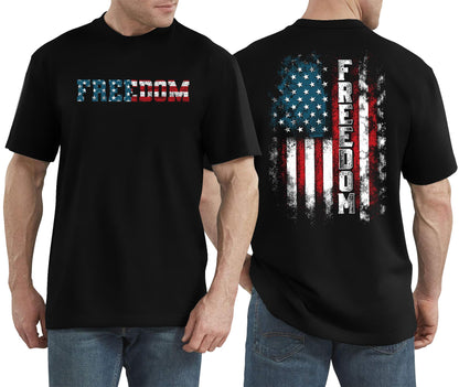 HOT250 Years American Flag Shirts for Men: 4th of July T Shirt 1776-2026 USA Patriotic Tee Tops