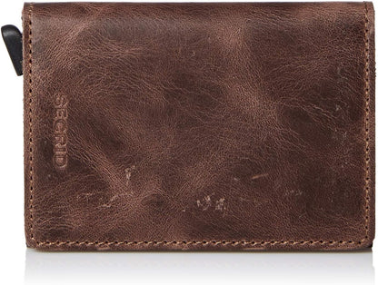 HOTSecrid Slim Wallet Original Leather With Rfid Safe Card Case