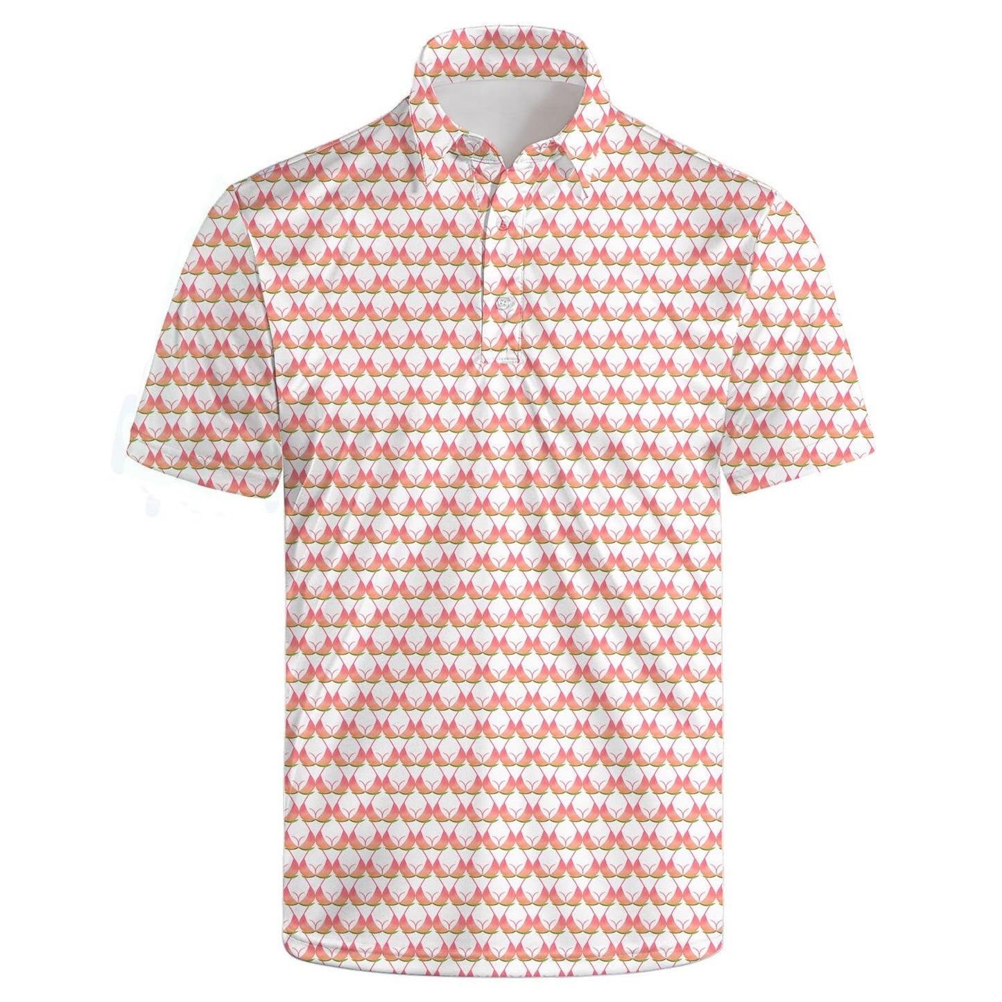 HOTGolf Polo Shirts for Men Funny Print Quick Dry Short Sleeve Performance Golf Shirts Moisture Wicking Polo Shirts