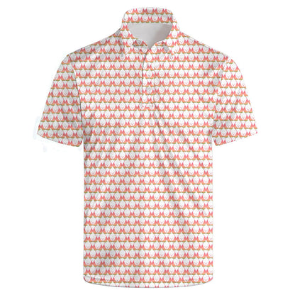 HOTGolf Polo Shirts for Men Funny Print Quick Dry Short Sleeve Performance Golf Shirts Moisture Wicking Polo Shirts