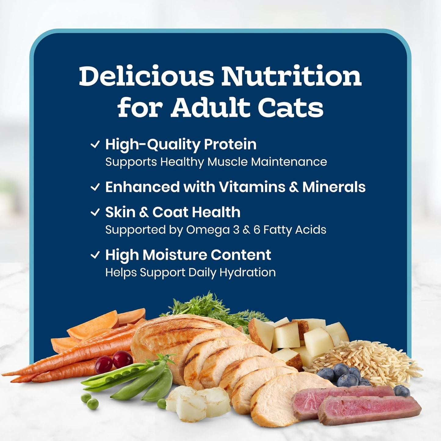 HOTBlue Buffalo Tastefuls Flaked Adult Wet Cat Food Variety Pack (Tuna, Chicken, Fish & Shrimp), Natural Ingredients Enhanced with Vitamins, Minerals & Other Nutrients, 3-oz. Each (12 Cans)
