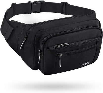 HOTFREETOO Waist Pack Bag Fanny Pack for Men&Women Hip Bum Bag with Adjustable Strap for Outdoors Workout Traveling Casual Running Hiking Cycling