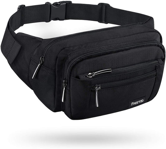 HOTFREETOO Waist Pack Bag Fanny Pack for Men&Women Hip Bum Bag with Adjustable Strap for Outdoors Workout Traveling Casual Running Hiking Cycling
