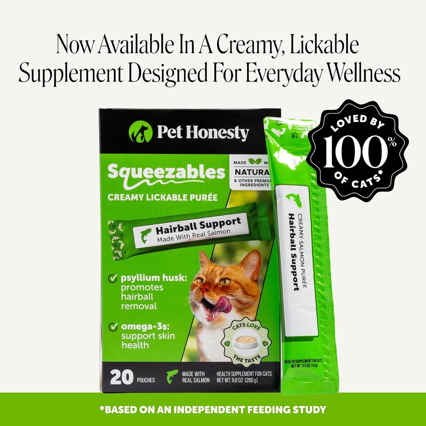 HOTCat Hairball Remedy Treats - Dual Texture Crunchy Creamy Hairball Treatment for Cats, Furball Relief Control Supplement with Fiber, Fish Oil for Indoor Cats Skin Coat Digestion (30-Day Supply)