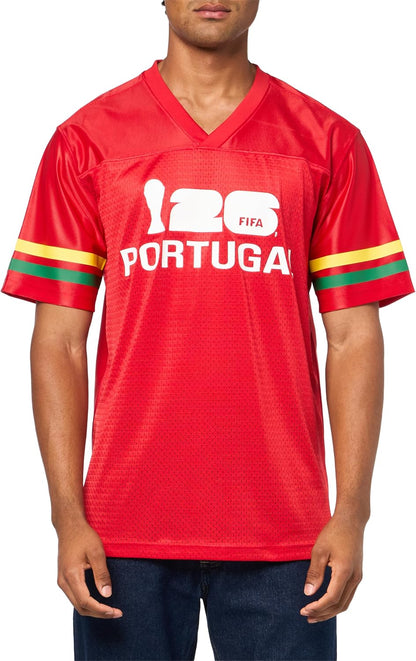HOTOuterstuff FIFA World Cup 2026 Mens Short Sleeve V-Neck Football Jersey