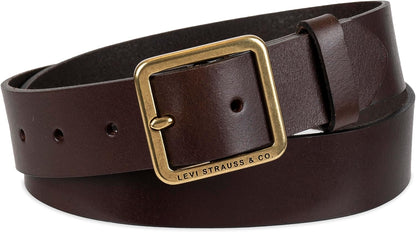 HOTLevi's Women's Casual Leather Belt With Square Buckle – Stylish Jeans & Dress Belt (Regular & Plus Sizes)