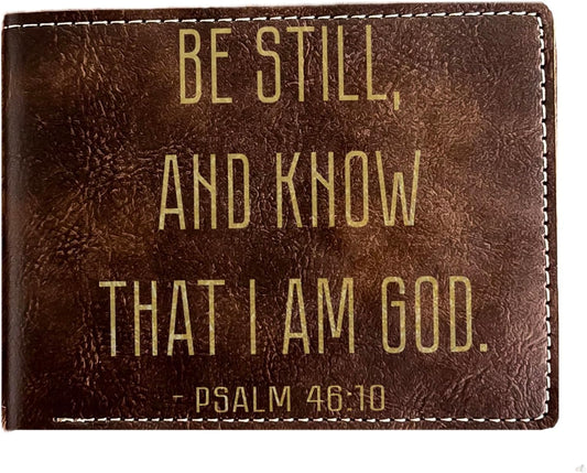 HOTPsalm 46:10 Be Still Theme Wallet | Thoughtful Gift for Dad, Sister, Best Friend | Birthday, Easter, Baptism Present