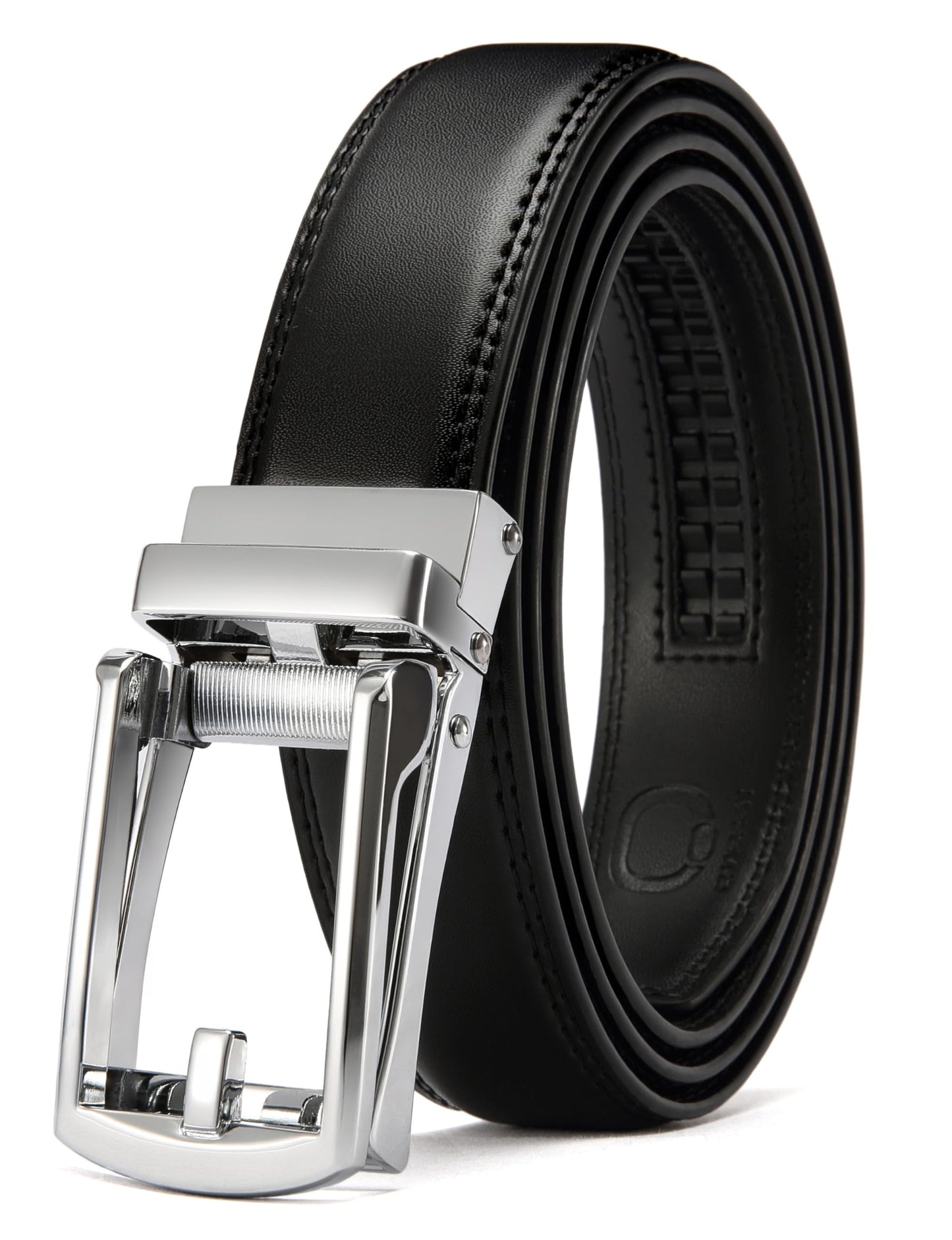 HOTCHAOREN Mens Dress Belt - Ratchet Belt Leather 1 1/4" Comfort Click - Perfect Companion to Mens Dress Shoes