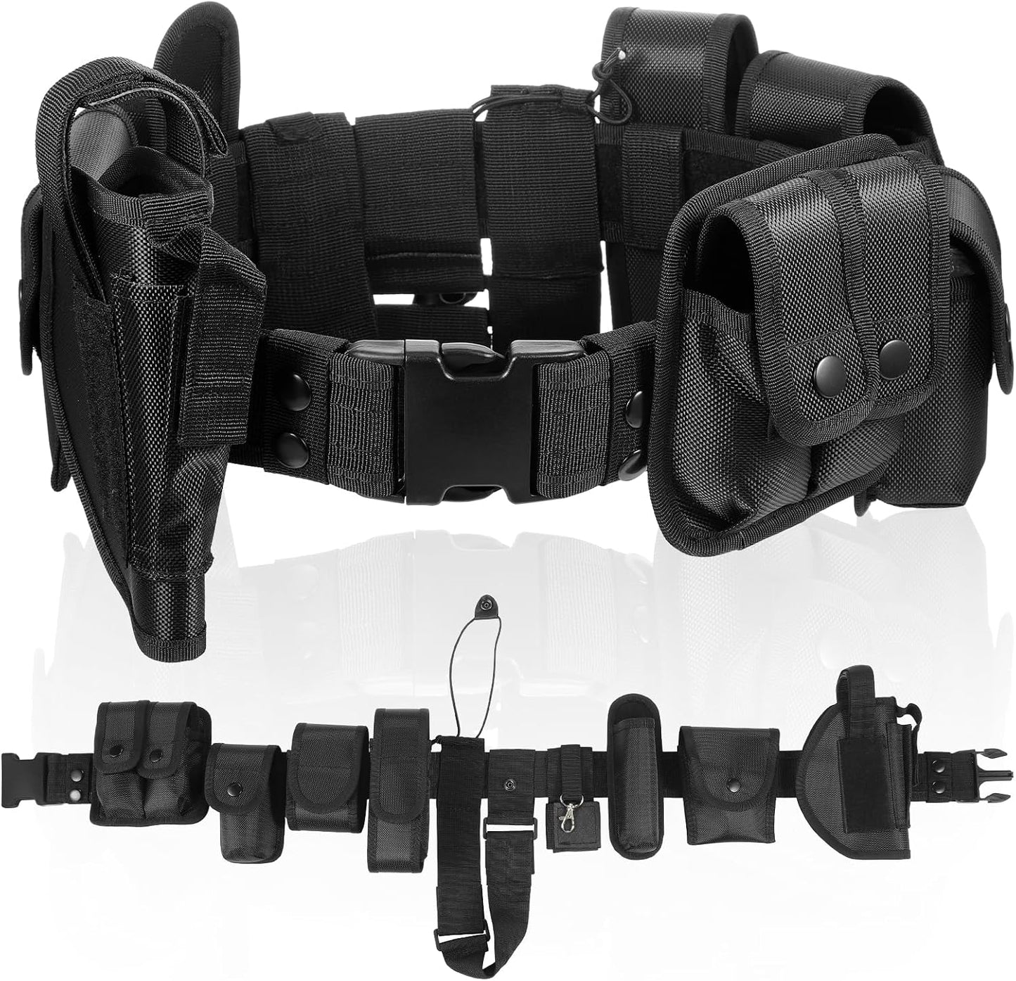 HOTPolice Security Duty Belts Correctional Officers Ultility Cop Costume Belt Law Enforcement for Women Men Hunting