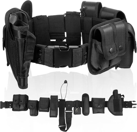 HOTPolice Security Duty Belts Correctional Officers Ultility Cop Costume Belt Law Enforcement for Women Men Hunting