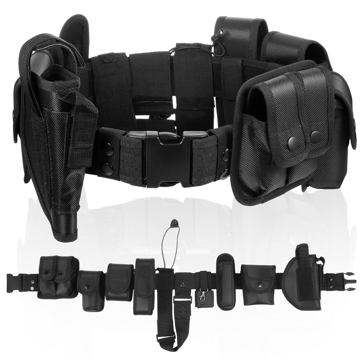 HOTPolice Security Duty Belts Correctional Officers Ultility Cop Costume Belt Law Enforcement for Women Men Hunting