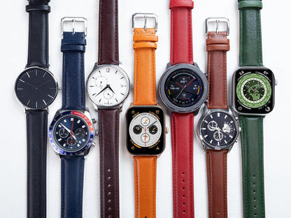 HOT14mm 16mm 18mm 20mm 22mm Calf Leather Watch Band, Extra Soft Watch Strap for Men Women