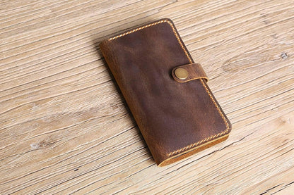 HOTPersonalized leather galaxy S23 S22 S21 Plus Ultra case wallet, vintage rustic genuine leather cases for galaxy S23 Ultra GS05MW