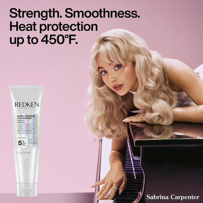 HOTRedken Acidic Bonding Concentrate Leave In Conditioner - For Weak & Damaged Hair, Bond Building & Strengthening Hair Repair Treatment, Smooths & Provides Heat Protection