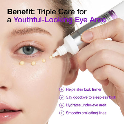 HOTAnua Retinol 0.1 Caffeine Revitalizing Eye Cream, Lightweight Formula for Dark Circles & Puffiness, Hydrating for Sensitive Skin, Korean Skincare,1.05 fl oz