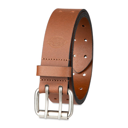 HOTDickies Men's Double Prong Leather Work Belt – Fully Adjustable, Regular & Big and Tall Sizes