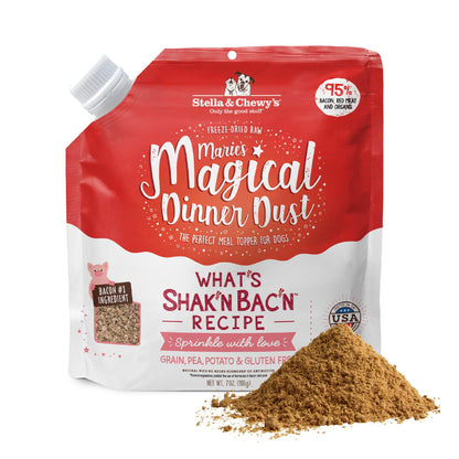 HOTStella & Chewy's Freeze-Dried Raw Marie’s Magical Dinner Dust - - Premium Beef Dog Food Topper with Organic Fruits & Vegetables - Perfect for Picky Eaters - 7oz