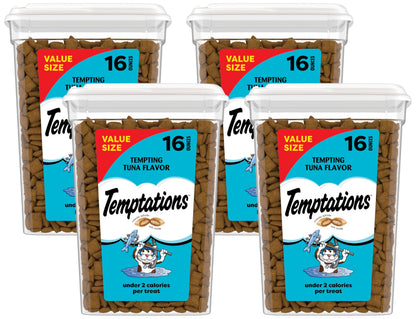 HOTTemptations Cat Treats Classic Crunchy and Soft Cat Treats, Tempting Tuna Flavor, 30 oz. Tub