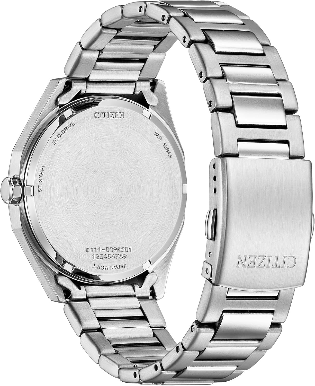 HOTCitizen Men's Eco-Drive Sport Casual Odyn Watch, Stainless Steel Watch, 3 Hand, Date