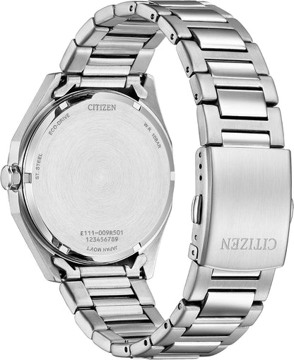 HOTCitizen Men's Eco-Drive Sport Casual Odyn Watch, Stainless Steel Watch, 3 Hand, Date