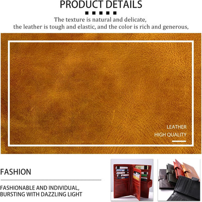 HOTIrish Leather Women's Wallet: Celtic Knot Embossed RFID-Blocking Bifold – Large Capacity, Durable Design for Daily Use, Travel & Style (brown)