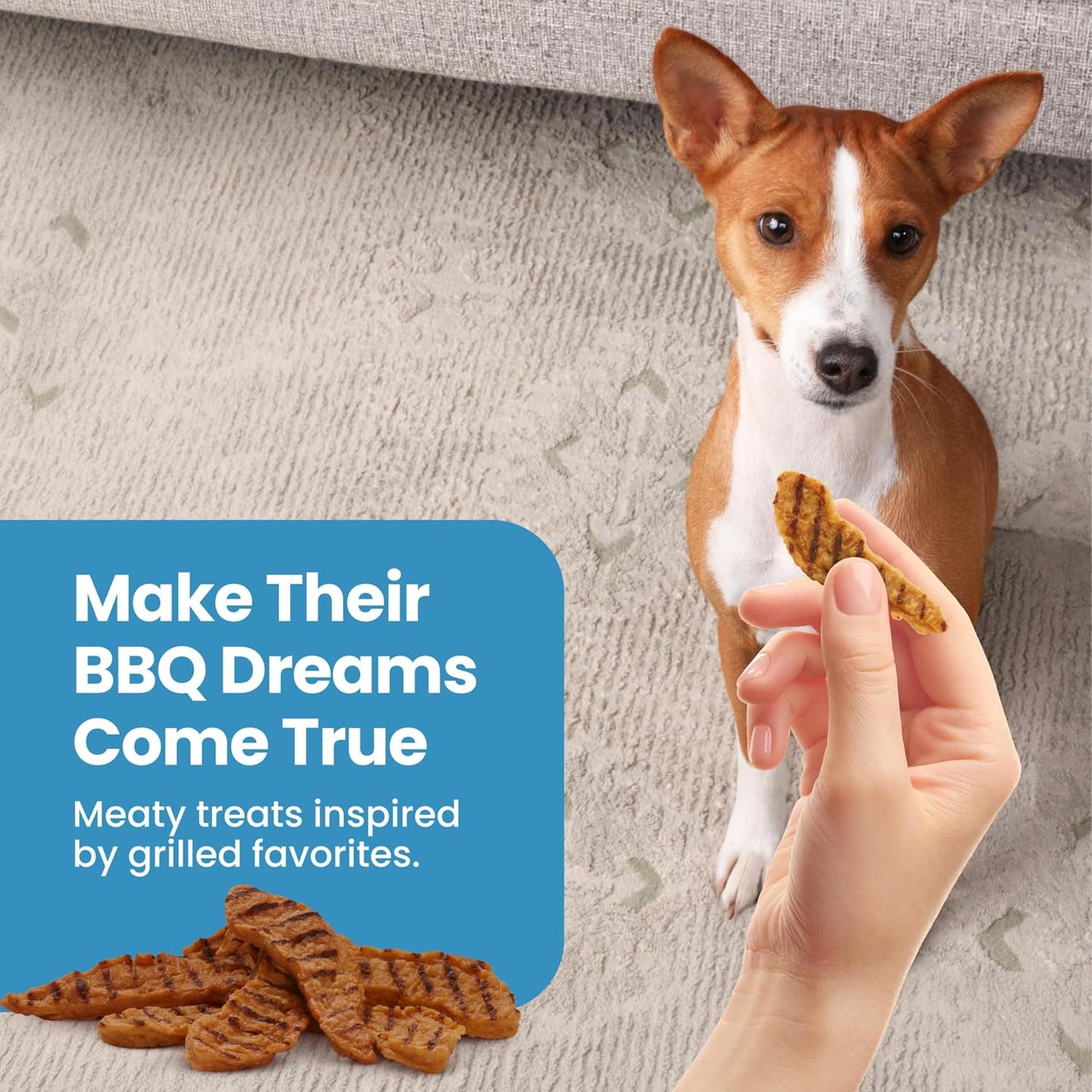 HOTBlue Buffalo Nudges Chicken Grillers Natural Dog Treats, Tender & Meaty Dog Snacks, Easy-To-Tear for Training, Made in the USA with Real Chicken, No Artificial Preservatives, 16 oz.